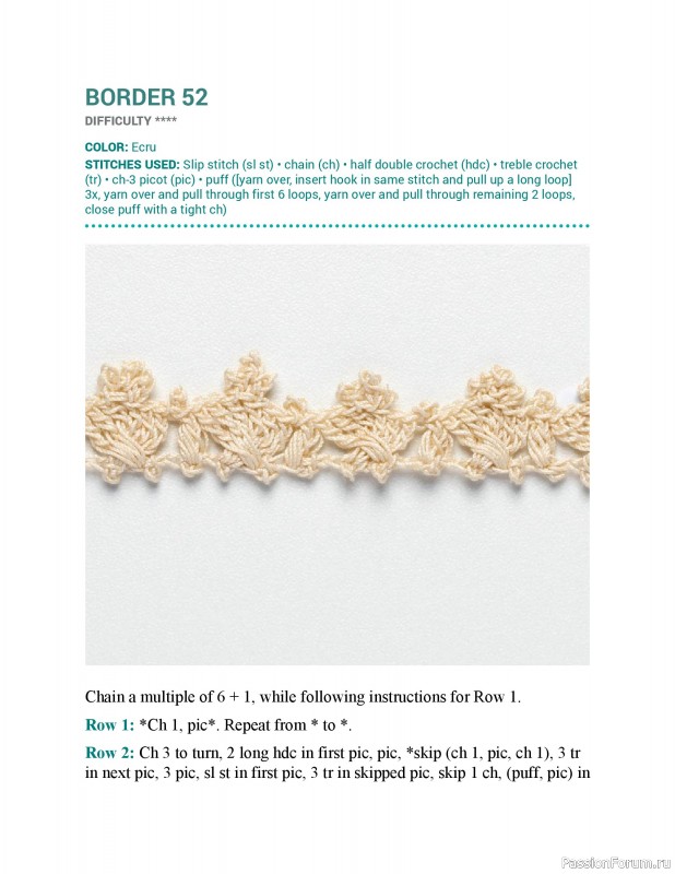 Вязаные проекты в книге &laquo;150 Crochet Borders&raquo;. Часть 2