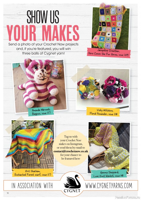 Вязаные проекты крючком в журнале «Crochet Now №121 2025»