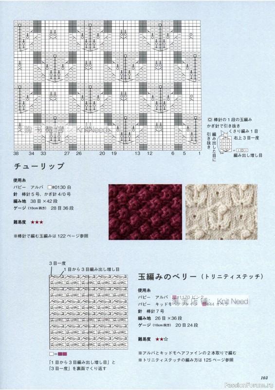 Вязаные проекты в книге &laquo;Flower Knitting&raquo;. Часть 2