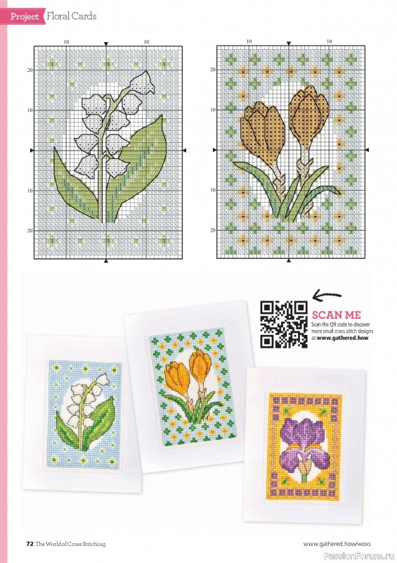 Коллекция вышивки в журнале «The World of Cross Stitching №367 2025»