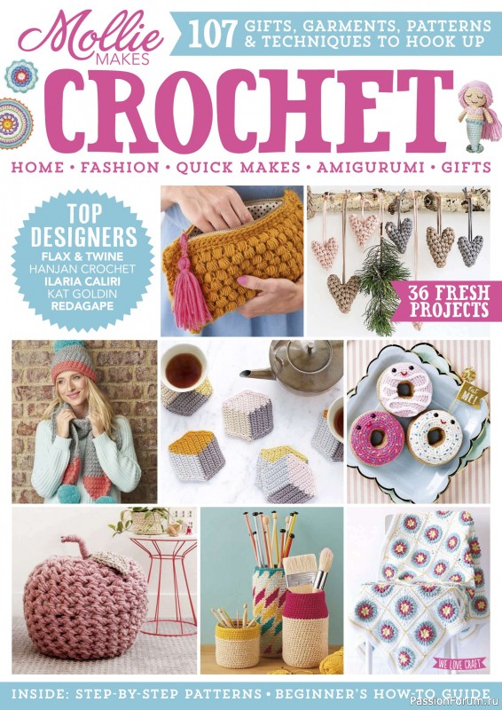 Вязаные проекты в журнале &laquo;Mollie Makes - Crochet 2026&raquo;