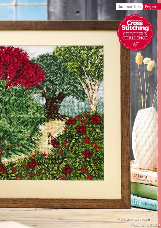 Коллекция вышивки в журнале «The World of Cross Stitching №360 2025»