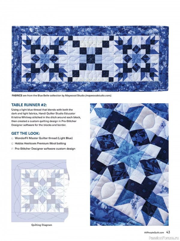 Коллекция проектов для рукодельниц в журнале «American Patchwork & Quilting №197 2025»