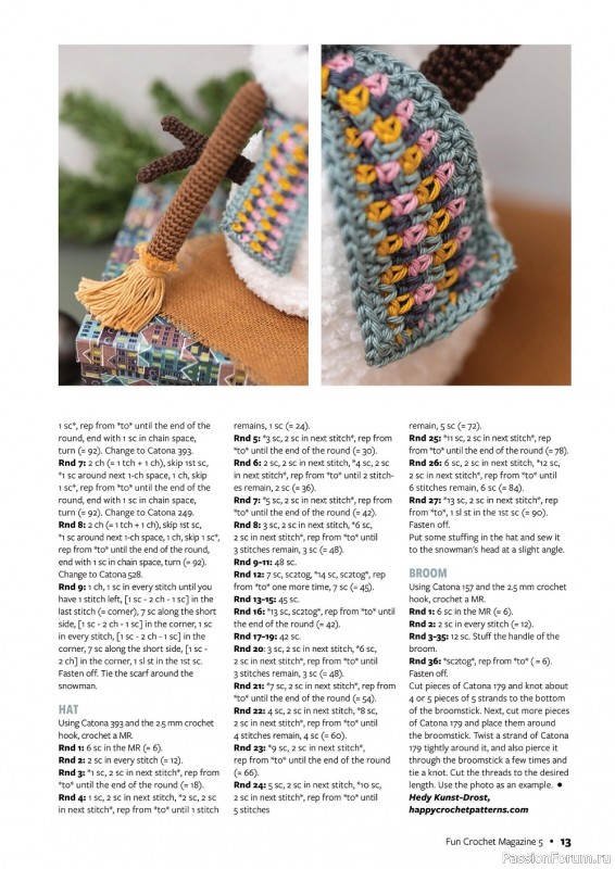 Вязаные модели крючком в журнале «Fun Crochet Magazine №5 2022»