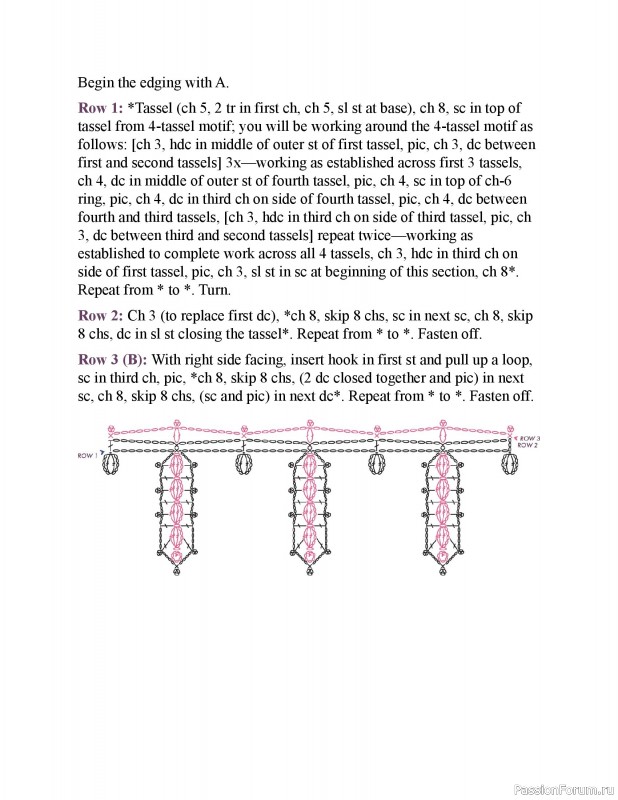 Вязаные проекты в книге &laquo;150 Crochet Borders&raquo;. Часть 3