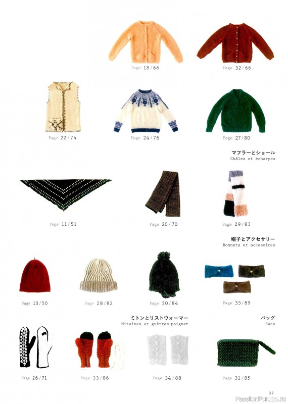 Вязаные проекты в книге «Tricot d’une parisienne».