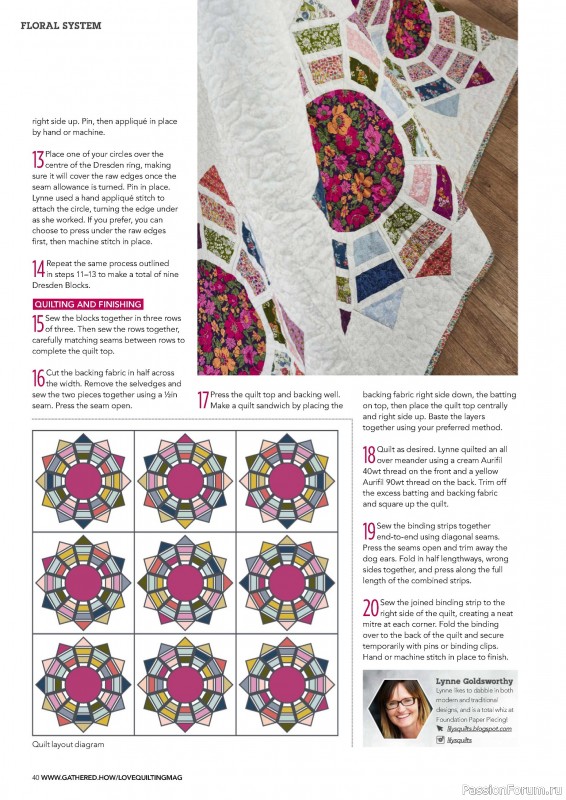 Коллекция проектов для рукодельниц в журнале «Love Patchwork & Quilting №145 2024»