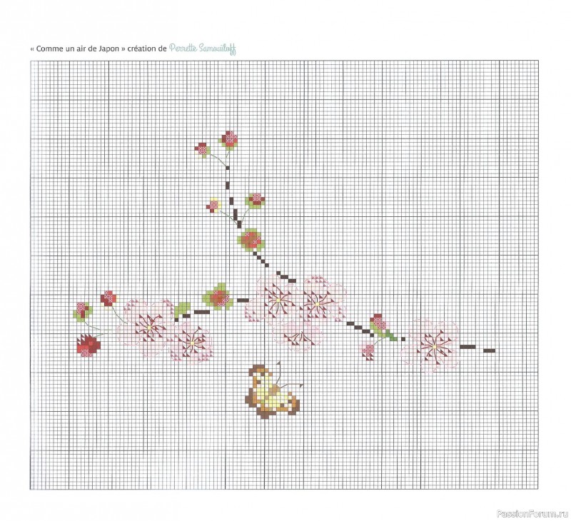 Коллекция вышивки в книге «Reves de fleurs - 2026»