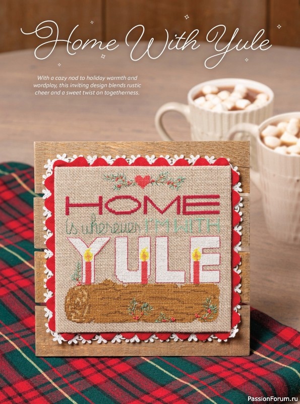Коллекция вышивки в журнале «Just CrossStitch - Christmas 2025»