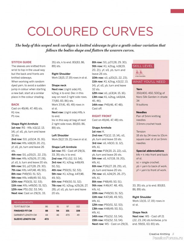 Вязаные модели спицами в журнале «Creative Knitting №91 2025»