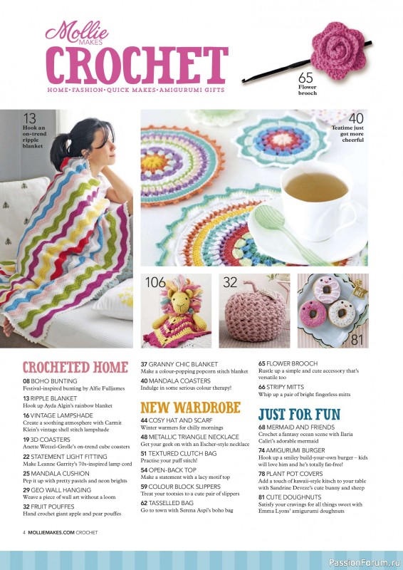 Вязаные проекты в журнале &laquo;Mollie Makes - Crochet 2026&raquo;