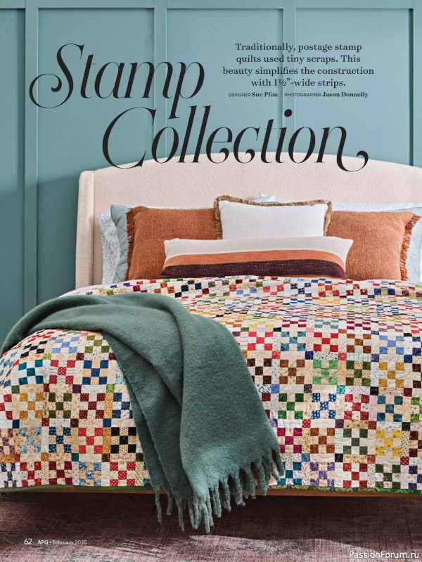 Коллекция проектов для рукодельниц в журнале «American Patchwork & Quilting №198 2025»