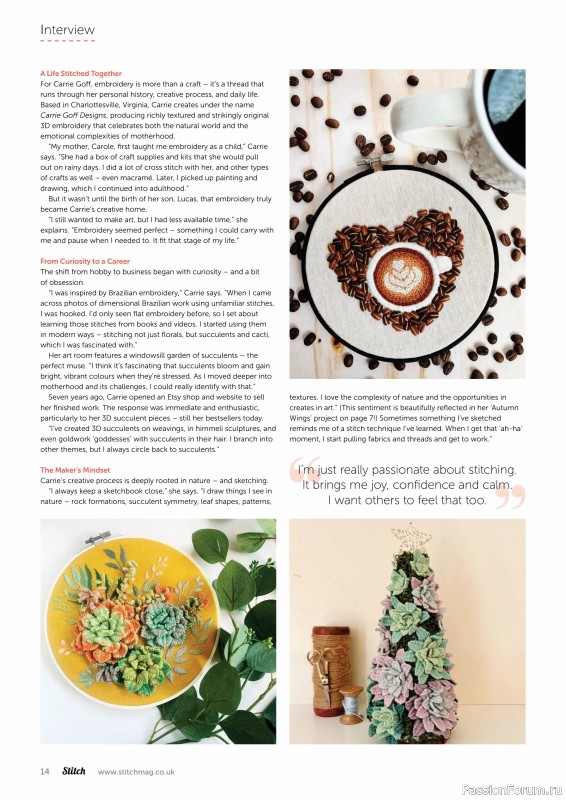 Коллекция проектов для рукодельниц в журнале «Stitch Magazine №157 2025»