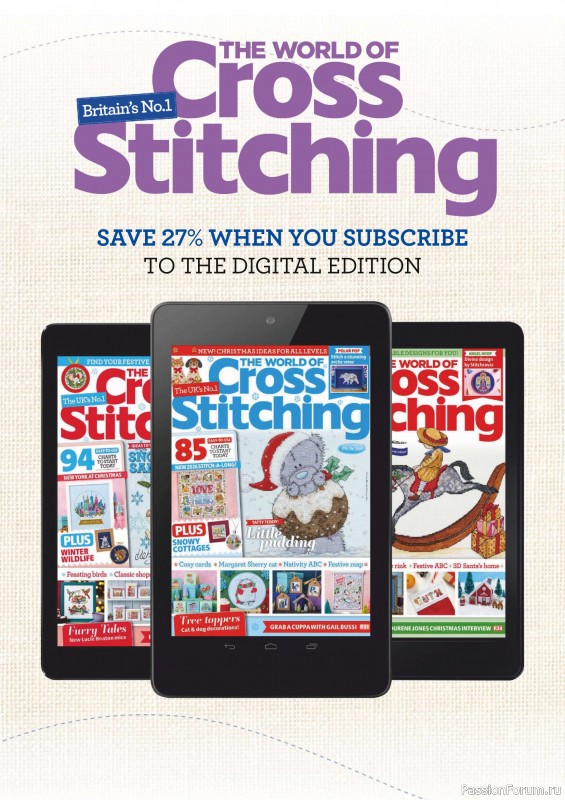 Коллекция вышивки в журнале «The World of Cross Stitching №367 2025»