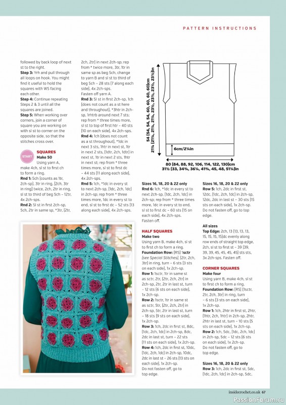 Вязаные проекты крючком в журнале «Inside Crochet №184 2025»