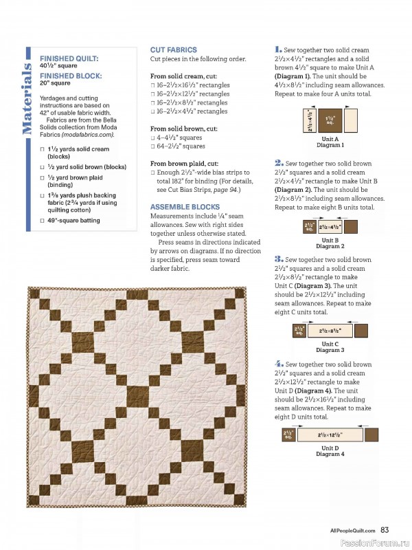 Коллекция проектов для рукодельниц в журнале «American Patchwork & Quilting №198 2025»