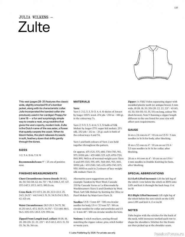 Вязаные проекты в журнале &laquo;Laine Magazine - Anniversary Issue 2026&raquo;. Часть 2