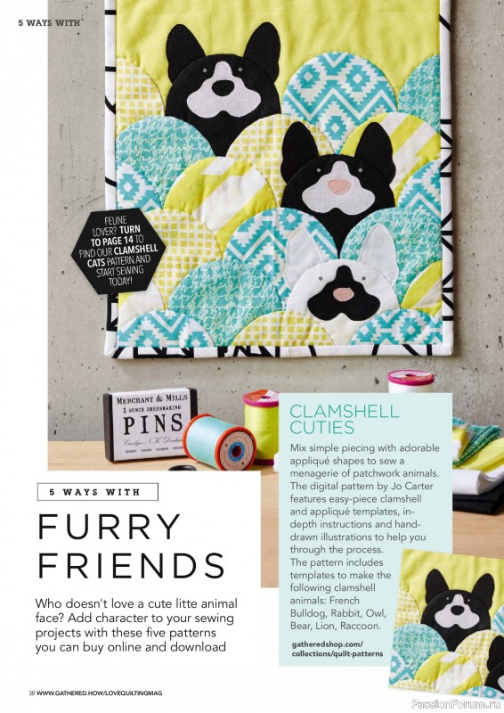 Коллекция проектов для рукодельниц в журнале «Love Patchwork & Quilting №157 2025»