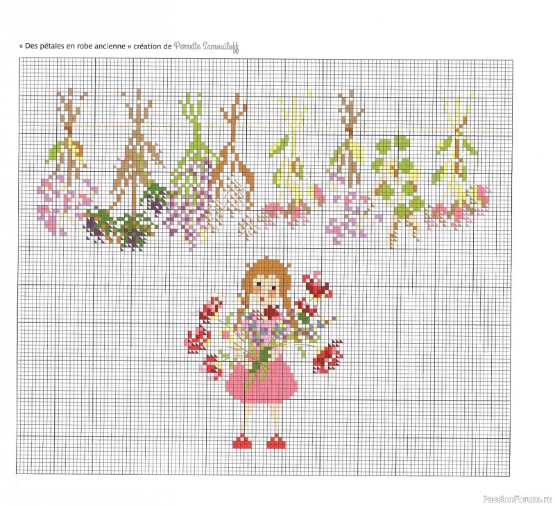 Коллекция вышивки в книге «Reves de fleurs - 2026»