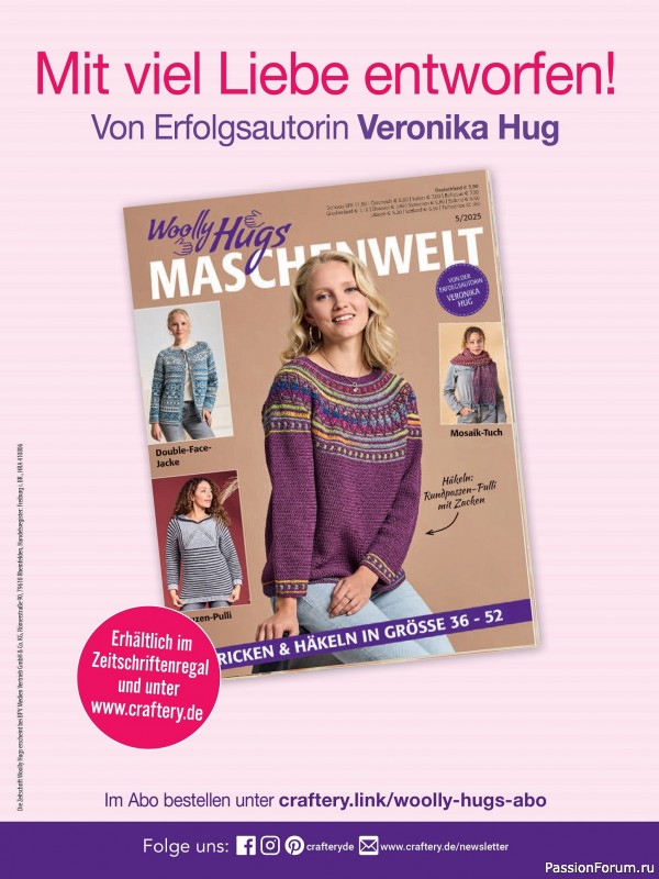 Вязаные проекты в журнале «Woolly Hugs Sonderheft WH006 2025»