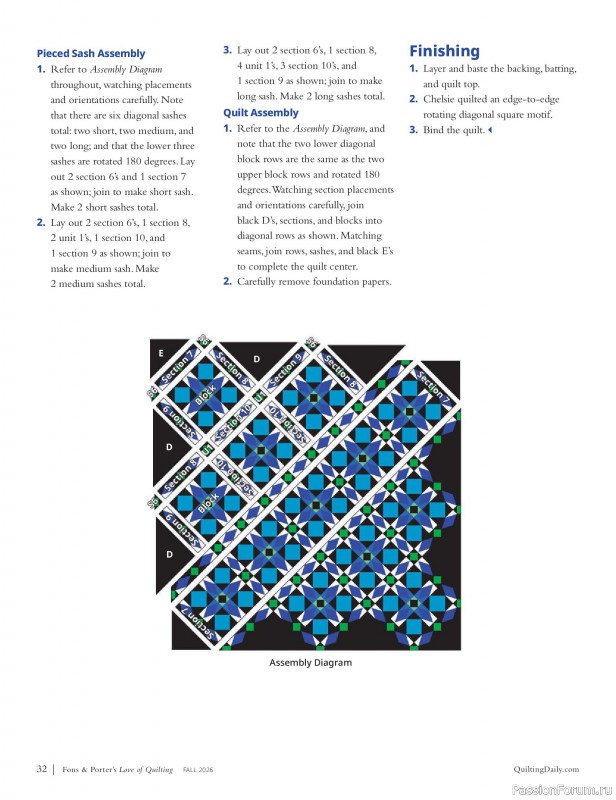 Коллекция проектов для рукодельниц в журнале &laquo;Love of Quilting - Fall 20266&raquo;