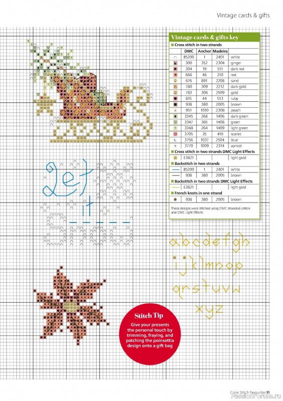 Коллекция вышивки в журнале «Cross Stitch Favourites - Christmas 2022»
