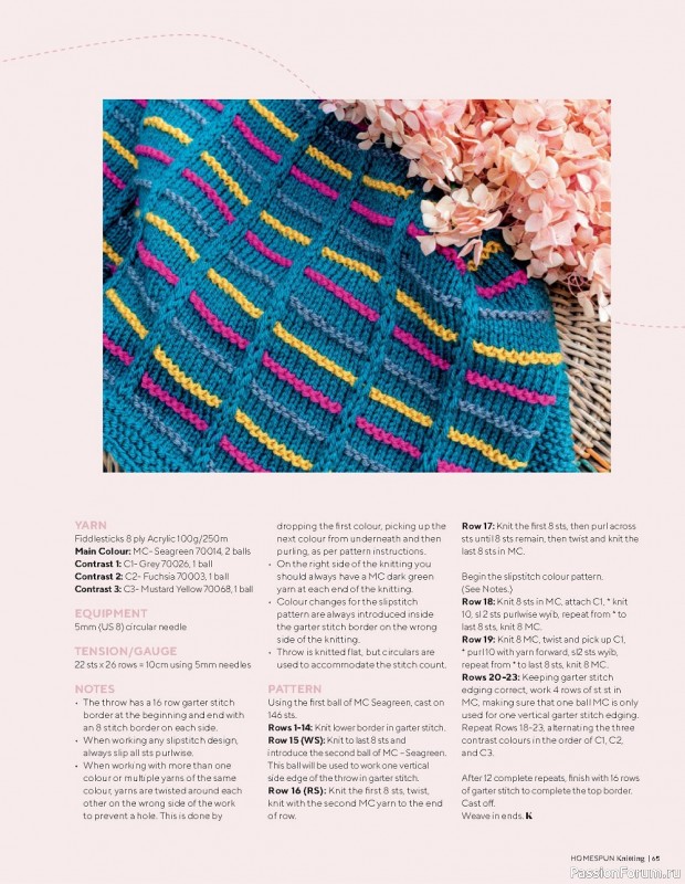 Вязаные проекты спицами в журнале «Homespun Knitting №3 2022»