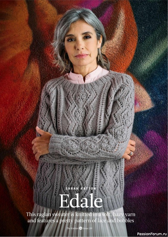 Вязаные проекты спицами в журнале «The Knitter №219 2025»