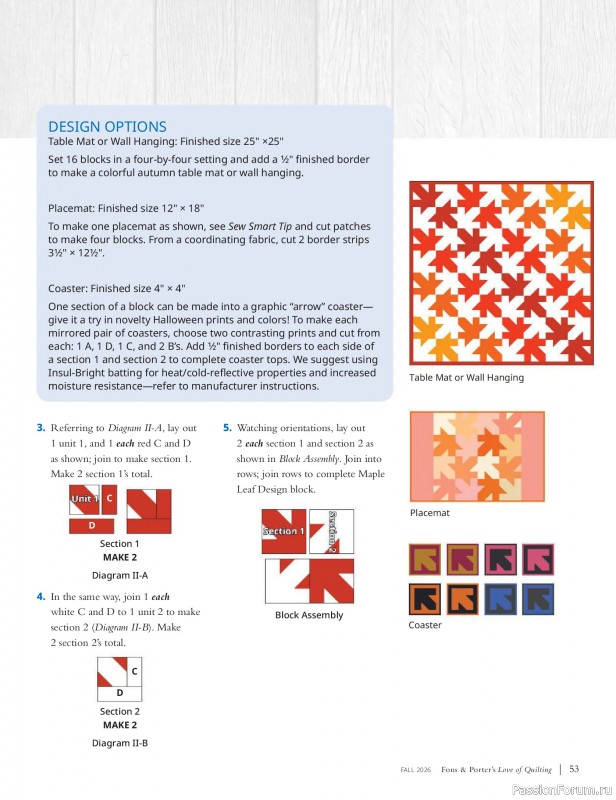 Коллекция проектов для рукодельниц в журнале &laquo;Love of Quilting - Fall 20266&raquo;
