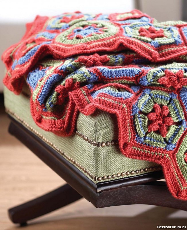 Вязаные проекты в книге «Go Crochet! Afghan Design Workshop».