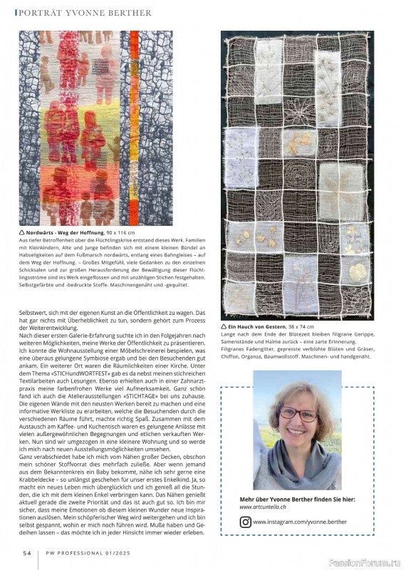 Коллекция проектов для рукодельниц в журнале «Patchwork Professional №1 2025»