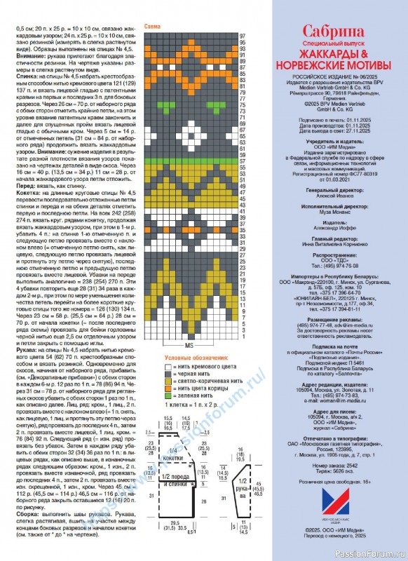 Вязаные модели в журнале &laquo;Сабрина. Спецвыпуск №6 2025&raquo;