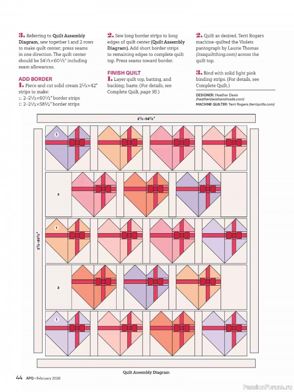 Коллекция проектов для рукодельниц в журнале «American Patchwork & Quilting №198 2025»