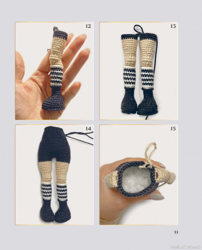 Вязаные проекты в книге &laquo;Киногуруми&raquo;.