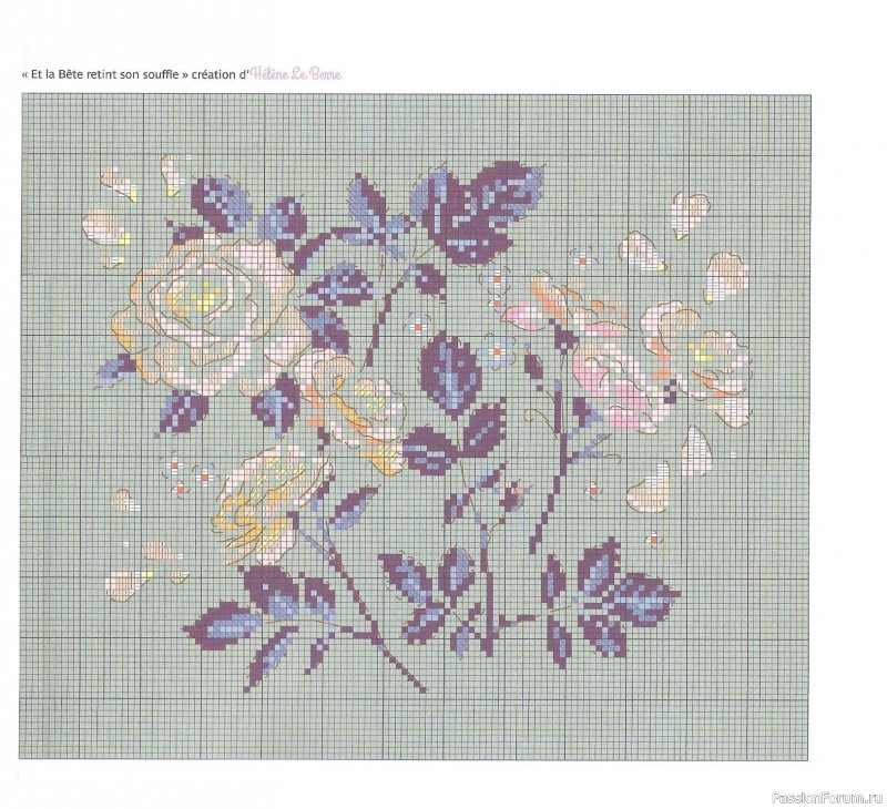 Коллекция вышивки в книге «Reves de fleurs - 2026»