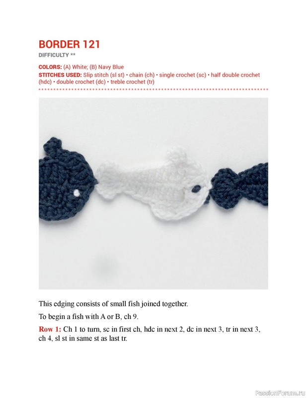 Вязаные проекты в книге &laquo;150 Crochet Borders&raquo;. Часть 3
