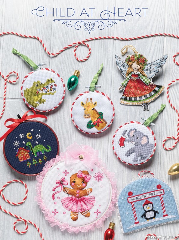 Коллекция вышивки в журнале «Just CrossStitch - Christmas 2025»