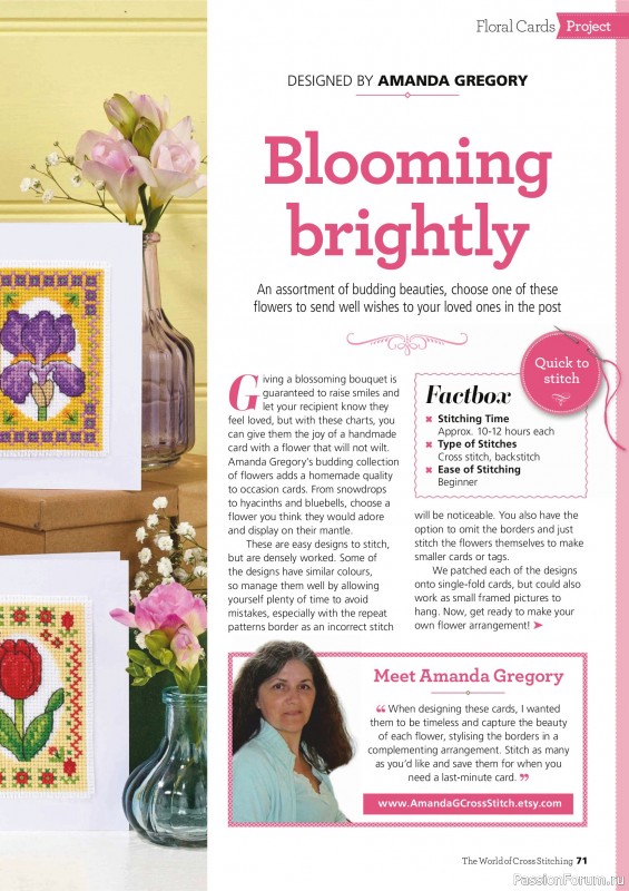 Коллекция вышивки в журнале «The World of Cross Stitching №367 2025»