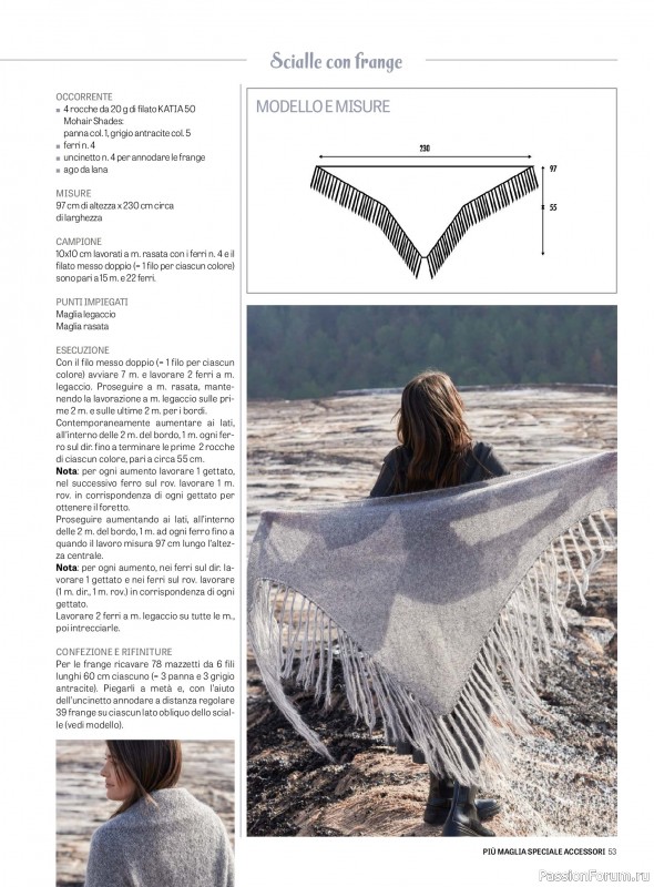 Вязаные модели в журнале «Piu Maglia Speciale Accessori №12 2025»
