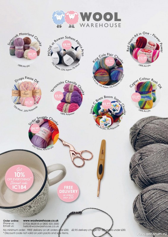 Вязаные проекты крючком в журнале «Inside Crochet №184 2025»