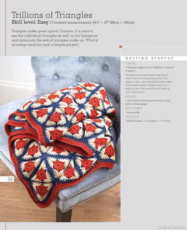 Вязаные проекты в книге «Go Crochet! Afghan Design Workshop».