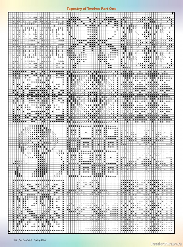 Коллекция вышивки в журнале &laquo;Just CrossStitch - Spring 2026&raquo;