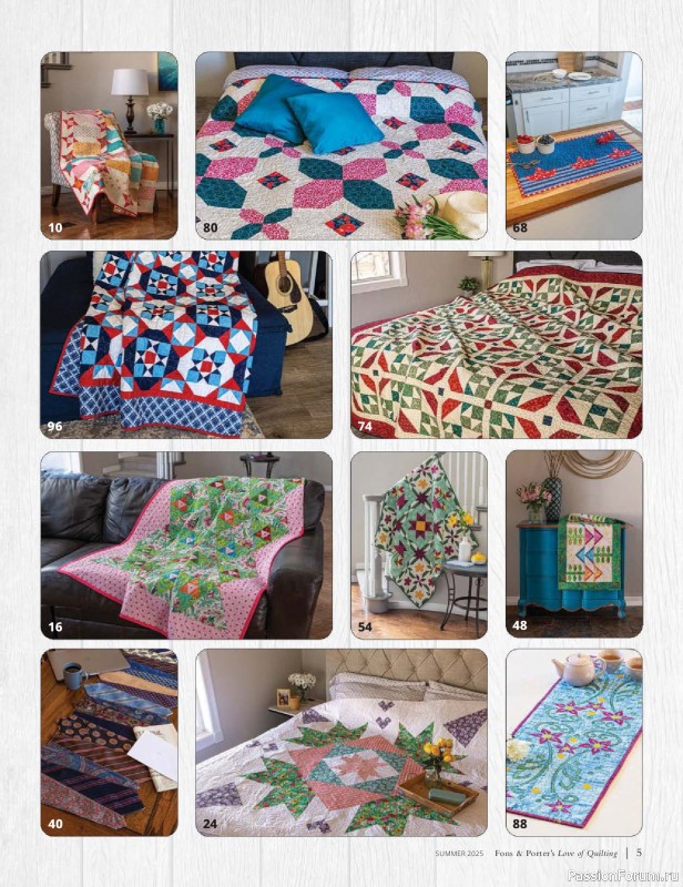 Коллекция проектов для рукодельниц в журнале «Fons & Porter’s Love Of Quilting - Summer 2025»