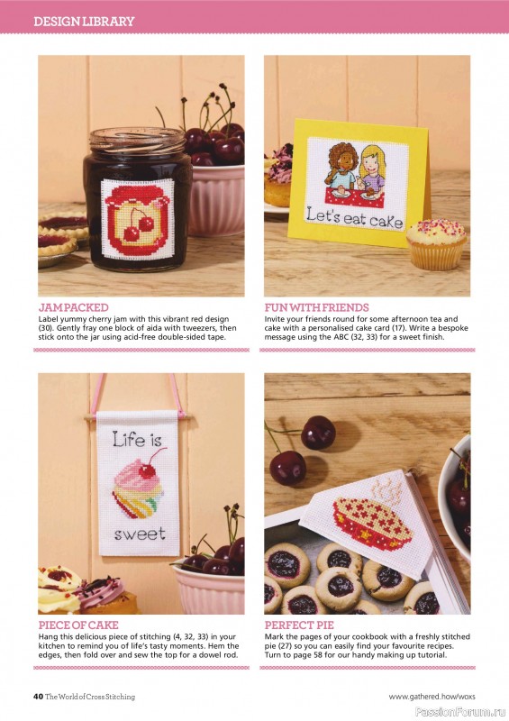 Коллекция вышивки в журнале «The World of Cross Stitching №367 2025»