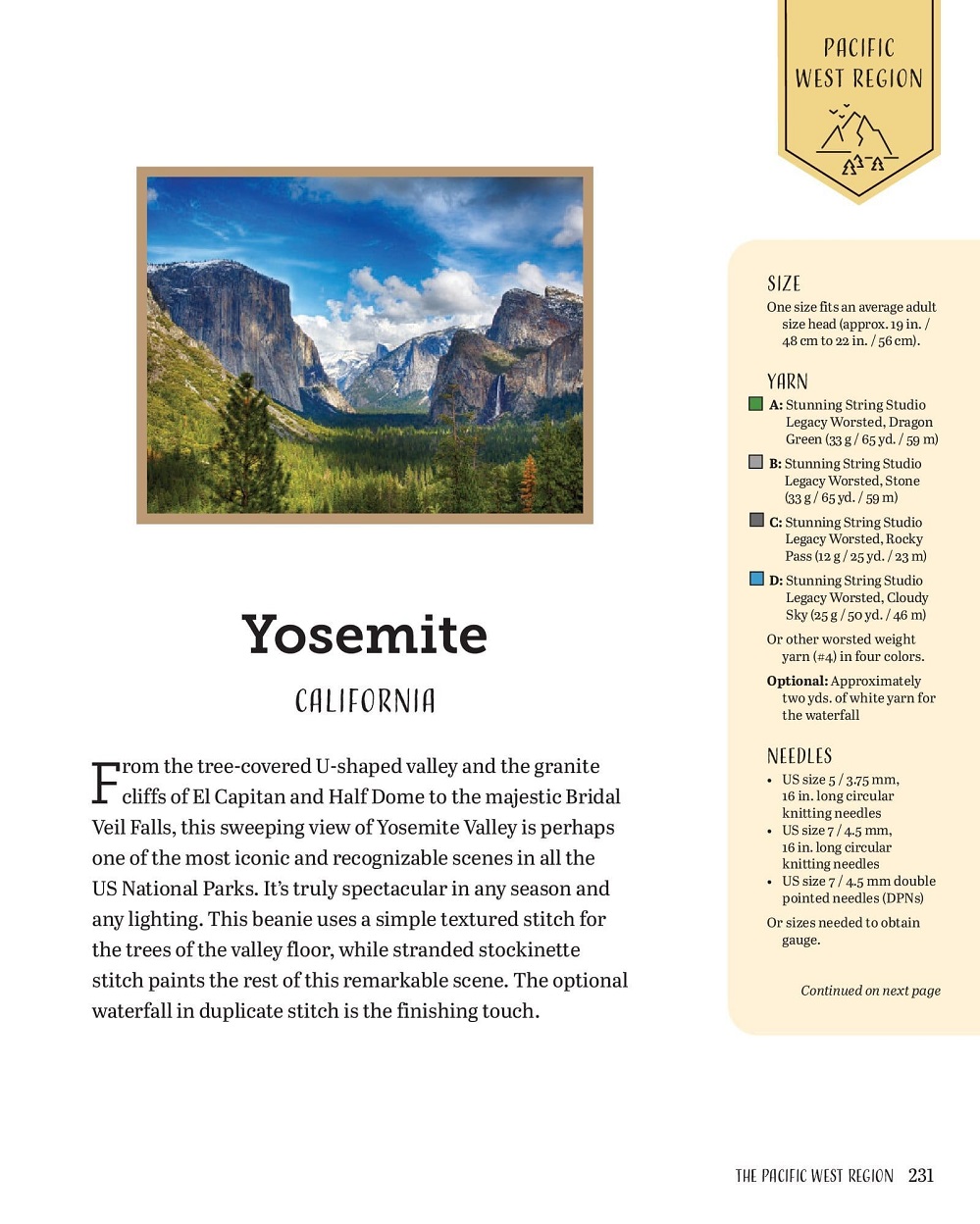 Коллекция моделей шапок в книге «Кnitting the National Parks»