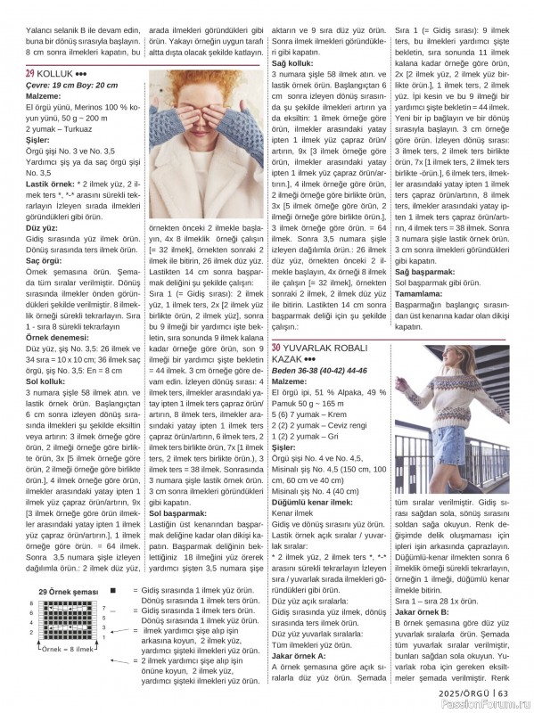 Вязаные модели в журнале «Burda Orgu №2 2025»