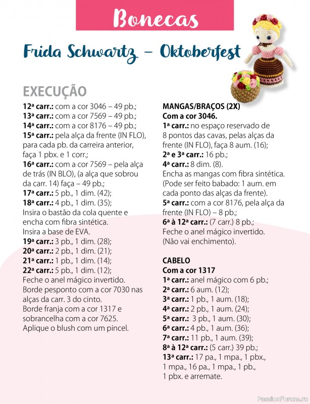 Вязаные проекты крючком в журнале «Mega Artesanato Ed.118 Amigurumis»