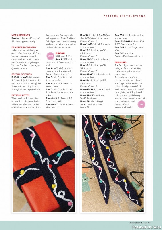 Вязаные проекты крючком в журнале «Inside Crochet №184 2025»