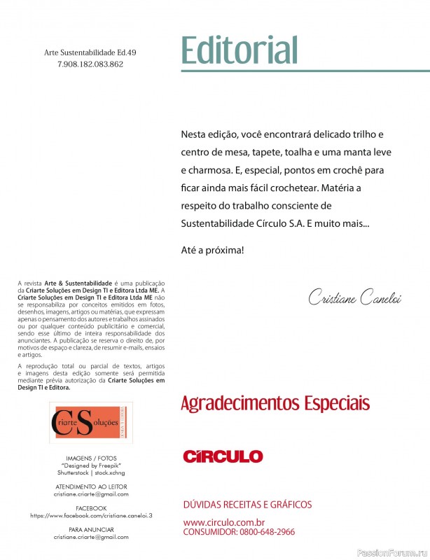 Вязаные проекты в журнале &laquo;Arte e Sustentabilidade - Janeiro 2026&raquo;