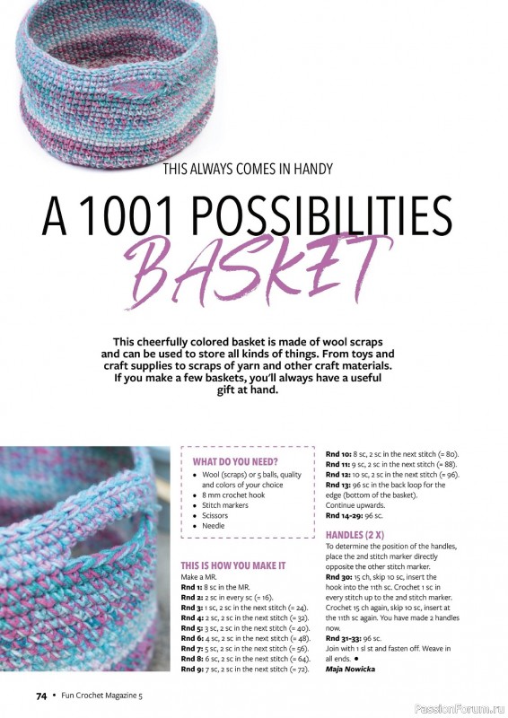 Вязаные проекты крючком в журнале «Fun Crochet №5 2022»